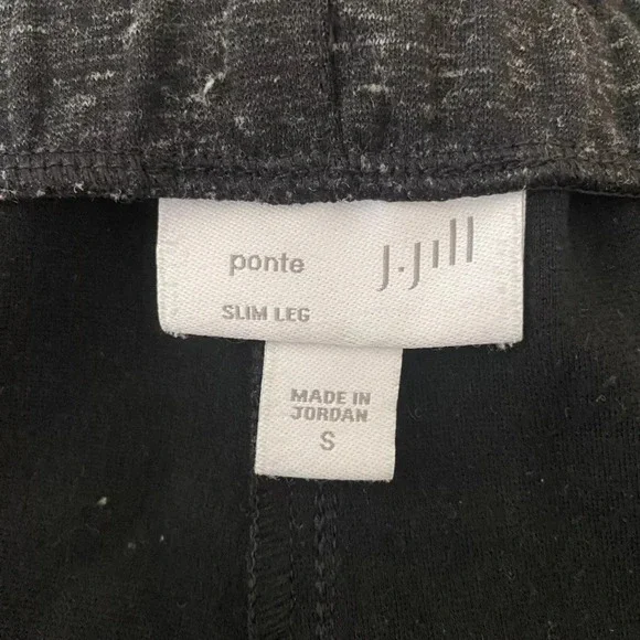 J. JILL Gray Speckled Ponte Knit Slim Leg Pull On Pants Womens Size Small (1271) - Picture 5 of 7